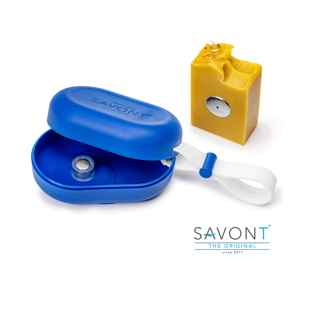 SAVONT Original Traveler Soap Box | Always dry &amp; clean | soap tin case-0